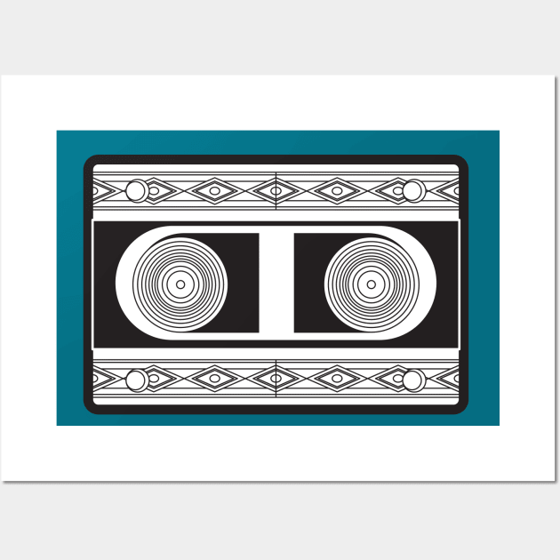 Awesome Ornament Mixtape Retro Vintage Cassette Tape Wall Art by waltzart